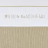 Meyco Love You To The Moon & Back Ledikantlaken - 100 x 150 cm - Sand Best