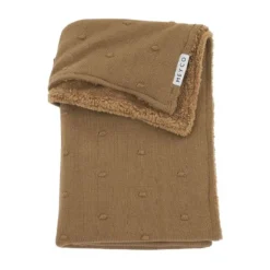Meyco Mini Knots Fleece Ledikantdeken 100 x 150 cm Toffee Online