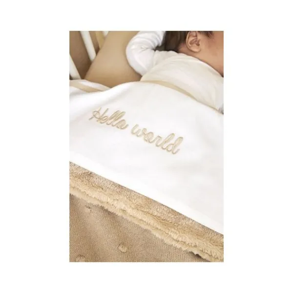 Meyco Mini Knots Fleece Wiegdeken 75 x 100 cm Soft Pink Hot