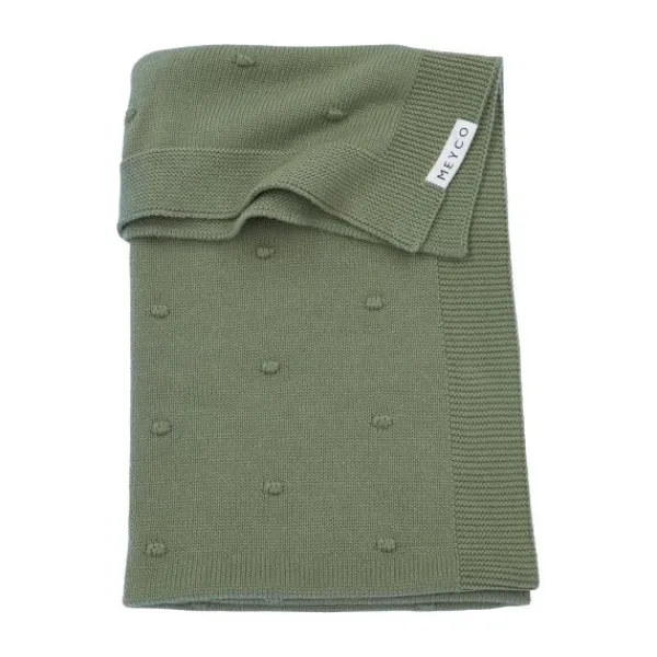 Meyco Mini Knots Ledikantdeken 100 x 150 cm Sand Sale