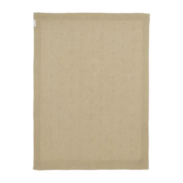 Meyco Mini Knots Ledikantdeken 100 x 150 cm Sand Sale