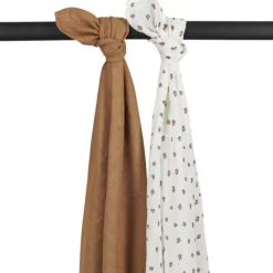 Meyco Mini Panter Swaddle Toffee 2 Stuks Discount