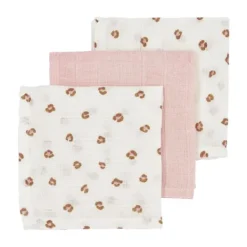 Meyco Mini Panther Monddoek Soft Pink 3 Stuks Sale
