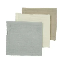 Meyco Monddoekjes - 3 Stuks - Uni - Offwhite / Light Grey / Toffee New
