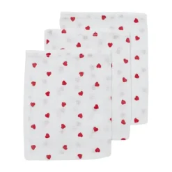 Meyco Sweet Heart Hydrofiele Washandjes - 3-Pack - Red Outlet