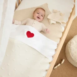 Meyco Sweet Heart Ledikantlaken - 100 x 150 cm - Red Online