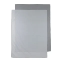 Meyco Uni Ledikantlaken Grijs 100 x 150 cm 2 Stuks Sale