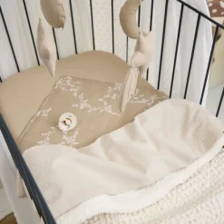 Meyco Wafel Teddy Ledikantdeken - 100 x 150 cm - Olive Green Clearance