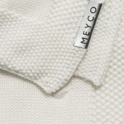 Meyco Wiegdeken Knots Offwhite 75 x 100 cm Sale