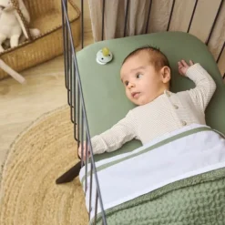 Meyco Wieglaken Wit Met Bies Grijs 75 x 100 cm Online