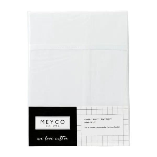 Meyco Wieglaken Wit Met Bies Grijs 75 x 100 cm Online