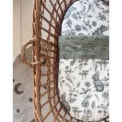 Mies & Co Daisies Ledikantlaken - 110 x 140 cm - Teagreen