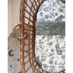 Mies & Co Daisies Wieglaken - 80 x 100 cm - Teagreen Best