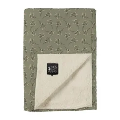 Mies & Co Soft Daisies Wiegdeken - Teagreen - 110 x 140 cm Discount