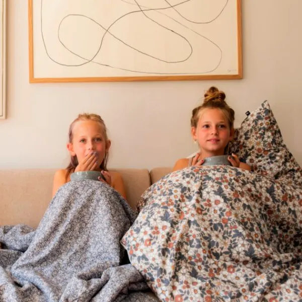 Mies & Co Vintage Flower Dekbedovetrek Blue 140 x 200 cm Discount