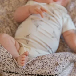 Mies & Co Vintage Flower Ledikantlaken 110 x 140 cm Lila Outlet