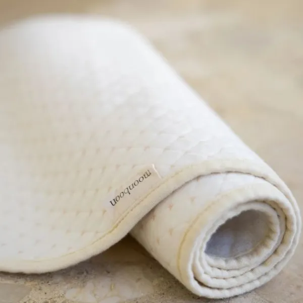 Moonboon Waterdichte Matrasbeschermer Wieg – 40 x 90 cm – Nature Discount