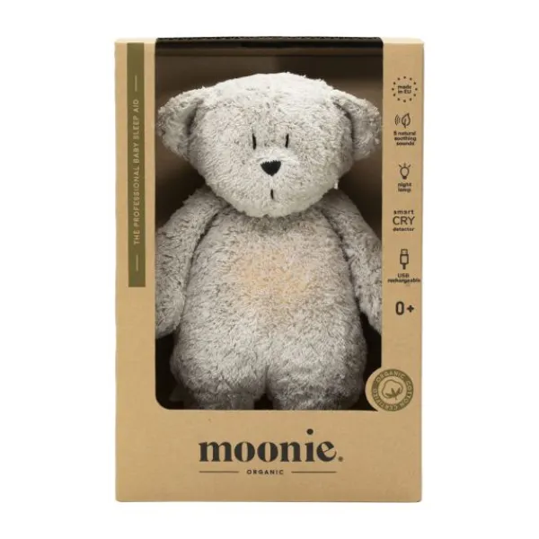 Moonie The Humming Bear Slaapknuffel - Cappuccino Clearance