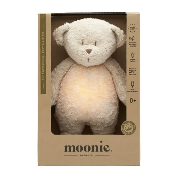 Moonie The Humming Bear Slaapknuffel - Cappuccino Clearance
