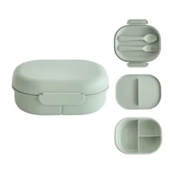 Mushie - Lunchbox Incl. Bestek - Sage New