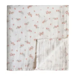 Mushie - Swaddle - Pink Flowers New