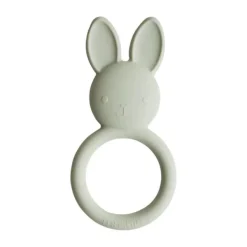 Mushie Bunny Bijtring Sage Best