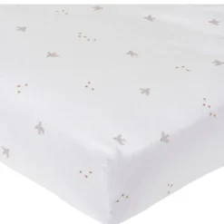 Nanami Bird Hoeslaken - 60 x 110 / 120 cm Sale