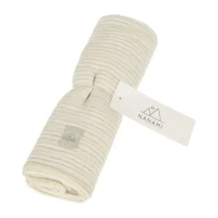 Nanami Diaper - Stripe - 60 x 60 cm - Dark Sand Discount