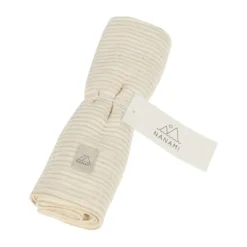 Nanami Diaper - Stripe - 60 x 60 cm - Dark Sand Discount