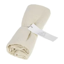 Nanami Dried Flower Swaddle - 100 x 135 cm - Latte Earth Clearance