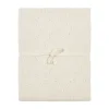 Nanami Embroidery Wieglaken - 75 x 120 cm - Naturel Online
