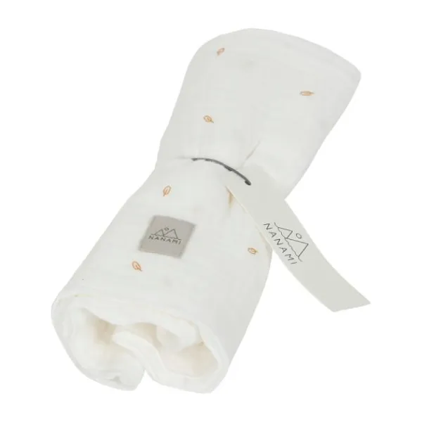 Nanami Hydrofiel doek - 60 x 60 cm - Off-White Leaf Best