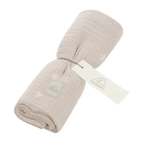 Nanami Hydrofiel Luier - Bird - 60 x 60 cm - Beige Clearance