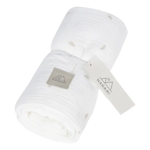 Nanami Inbakerdoek - 135 x 100 cm - Off White Leafs Discount