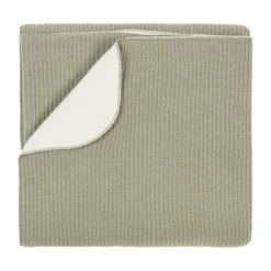 Nanami Junior Deken - Rib Knit - Eucalyptus Clearance