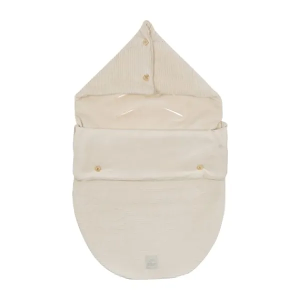 Nanami Rib Velvet Voetenzak - Naturel Clearance