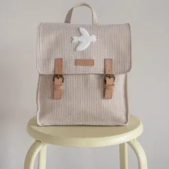 Nanami Rugzak - Stripes Beige Hot