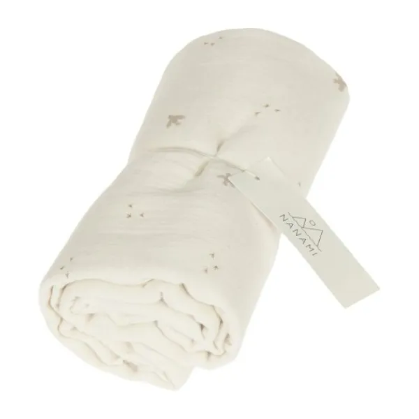 Nanami Swaddle - Bird Latte - 100 x 135 cm Online