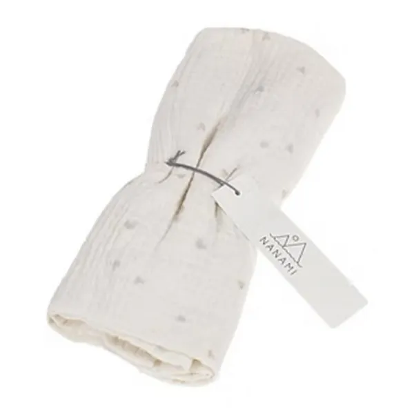 Nanami Swaddle - Heart - 100 x 135 cm - Off-White/Beige Sale