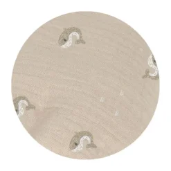 Nanami Swaddle - Whale - 100 x 135 cm - Off-White/Eucalyptus Discount