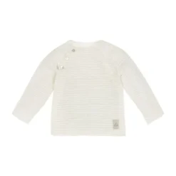 Nanami Top - Mouselin - Maat 50/56 - Stripe Off-White/Beige Discount