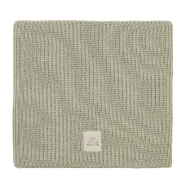 Nanami Wiegdeken - Rib Knit Double - Eucalyptus - 75x100 cm Clearance
