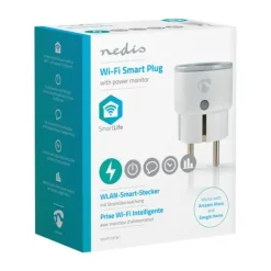 Nedis Wi-Fi Smart Plug Stroommeter Type F New