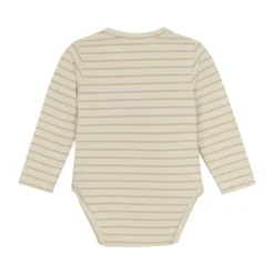 Noppies Navi Overslagromper - Stripe - Maat 44 - Offwhite Best