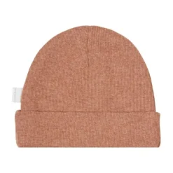 Noppies Nevel Rib Mutsje Cafe Au Lait Melange Prematuur Sale