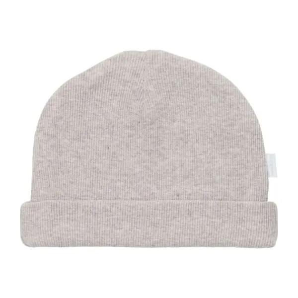 Noppies Nevel Rib Mutsje Cafe Au Lait Melange Prematuur Sale