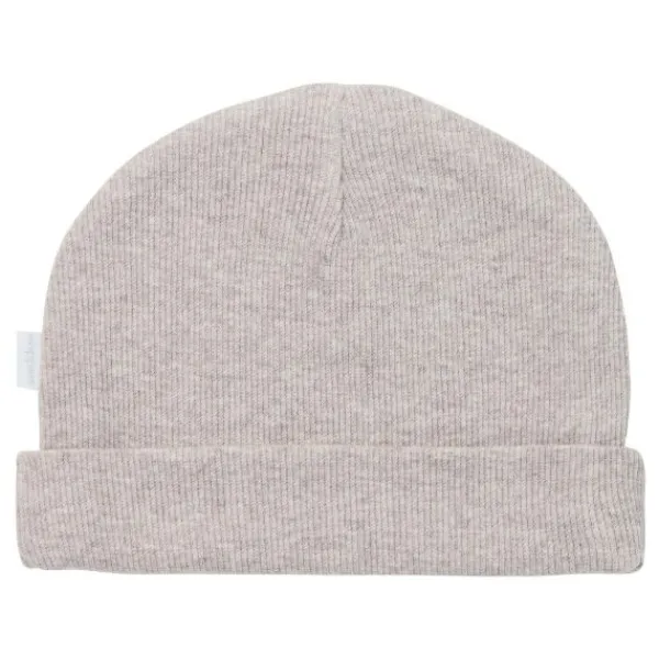 Noppies Nevel Rib Mutsje Cafe Au Lait Melange Prematuur Sale