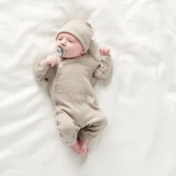 Noppies Nevel Rib Mutsje Cafe Au Lait Melange Prematuur Sale