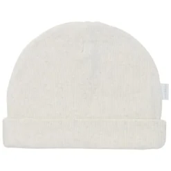 Noppies Nevel Rib Mutsje Cafe Au Lait Melange Prematuur Sale