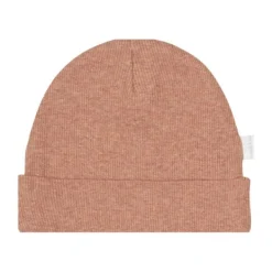 Noppies Nevel Rib Mutsje Cafe Au Lait Melange Prematuur Sale